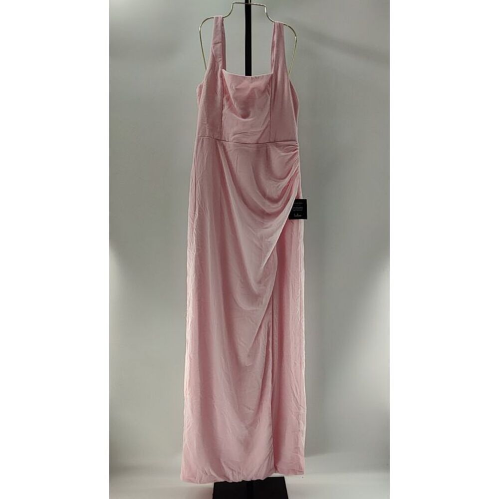 Lulu's Blush Pink Draped Maxi Dress